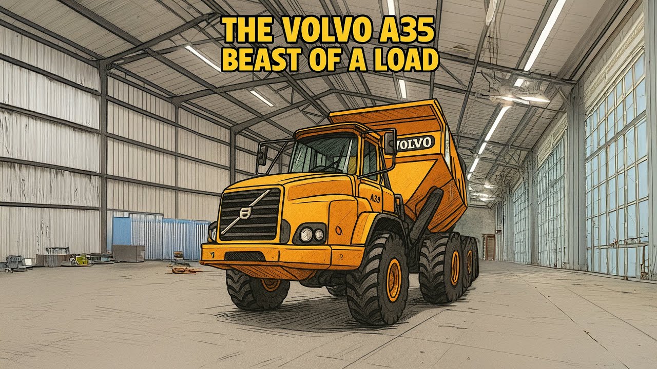 Загрузка Volvo A35 в неожиданном месте