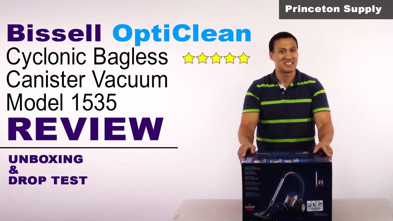 Bissell OptiClean Cyclonic Bagless Canister Vacuum Model 1535  Full Review