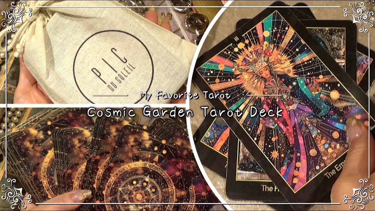 【Cosmic Garden Tarot Deck（Космический сад Таро）】Настраиваемые карты Таро♪