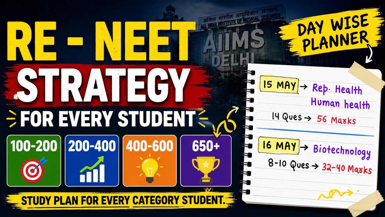 RE-NEET 2026 Full Strategy 🔥 Don&rsquo;t Panic, Do This Instead