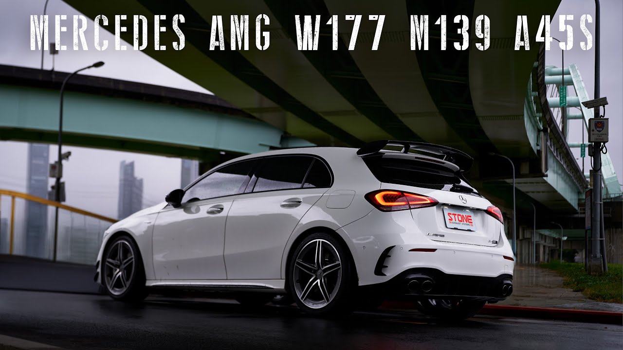 Mercedes AMG W177 M139 A45s / Stone Catted Downpipe Sound