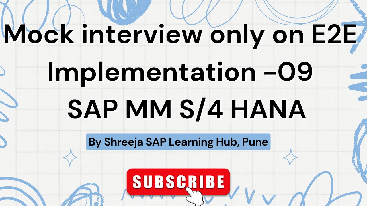 Mock interview only on E2E Implementation | SAP MM | Best SAP Courses in Pune