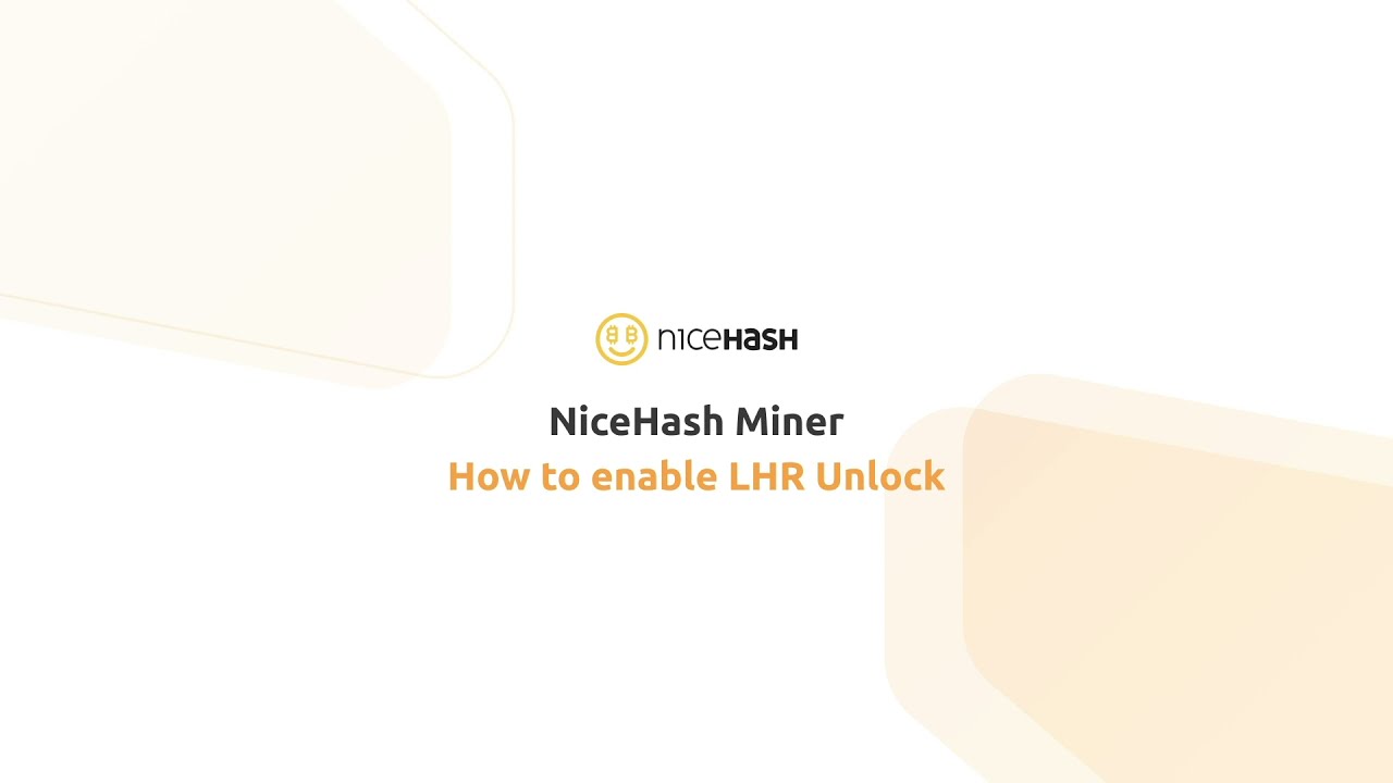 How to unlock LHR in NiceHash Miner