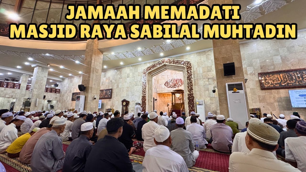 Jamaah Membludak, Tarawih Perdana di Masjid Raya Sabilal Muhtadin Banjarmasin