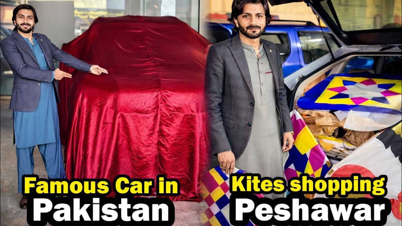 Most Famous Car Of Pakistan❤️|| Shopping of kites from Peshawar🪁