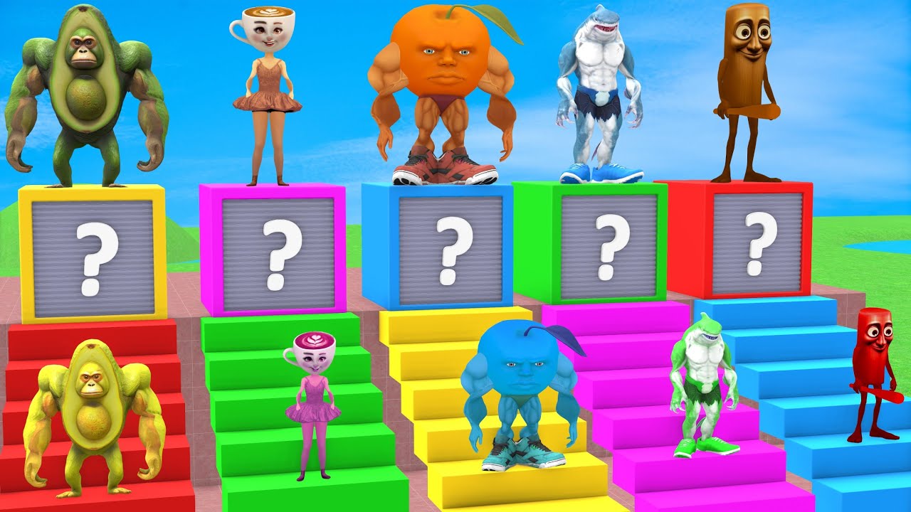 Long Slide Game with Cow Elephant Gorilla Hippopotamus Tiger 3d Animal Game Funny 3d Animals