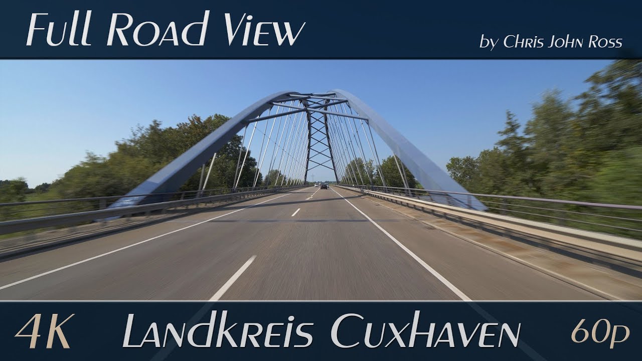 Loxstedt, Landkreis Cuxhaven, Germany: Bundesstra&szlig;e (B437), Dedesdorf - 4K (2160p/60p) Ultra HD