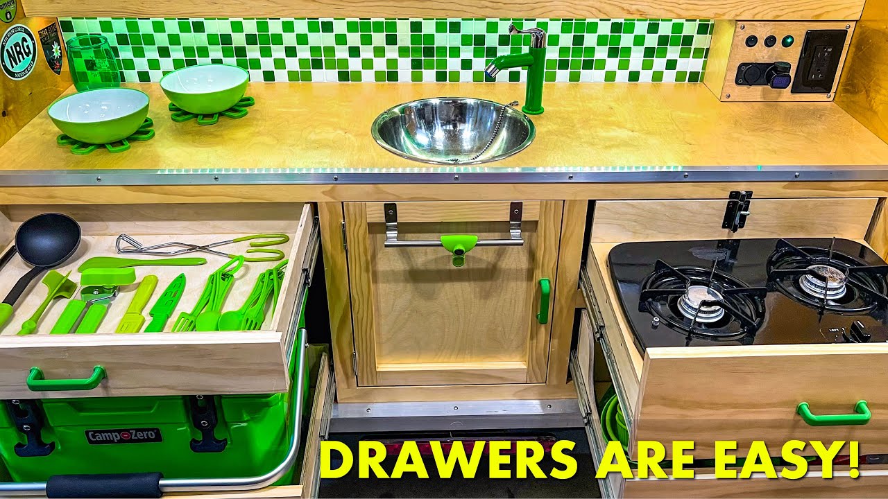 Teardrop Camper Drawer Construction