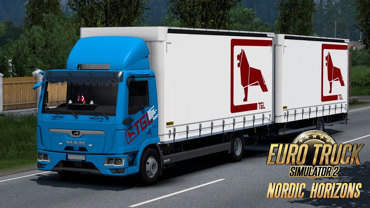 Euro Truck Simulator 2 (1.58) Man TGL 2021 by ⚒ Virtual Service ⚒ Delivery to Norway + DLC's & Mods