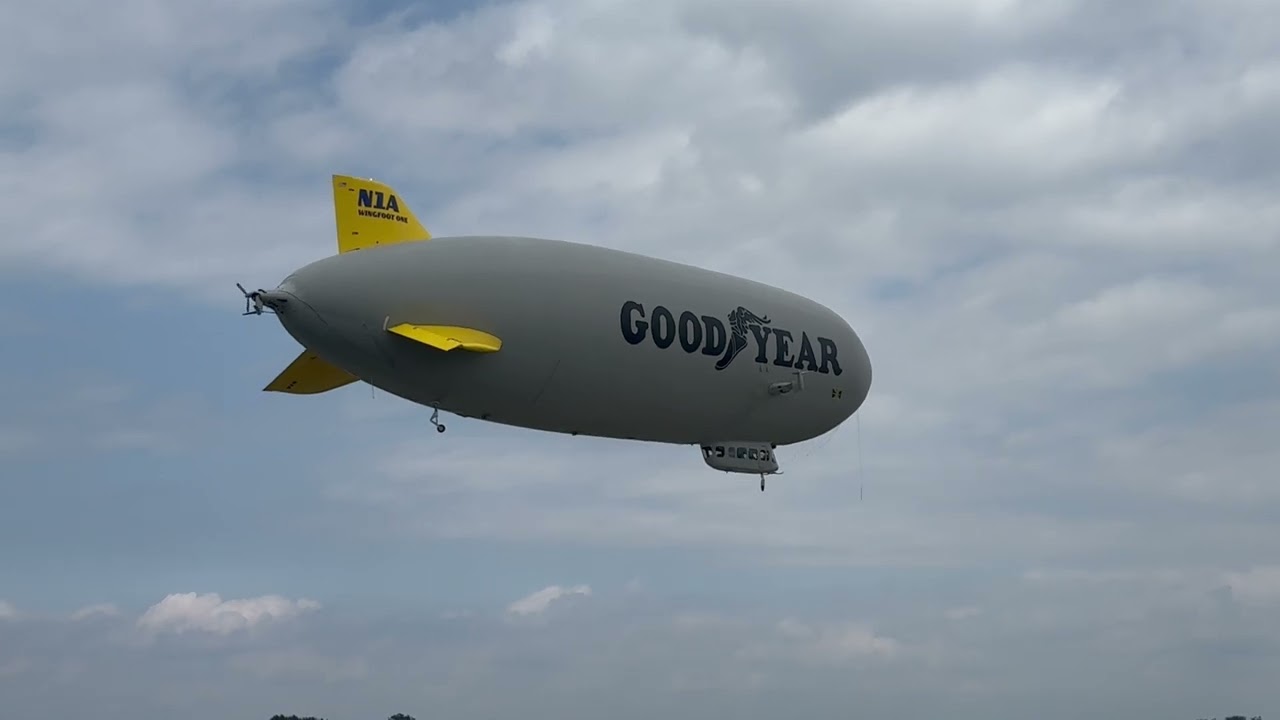 Goodyear blimp demo At EAA AirVenture  2025!
