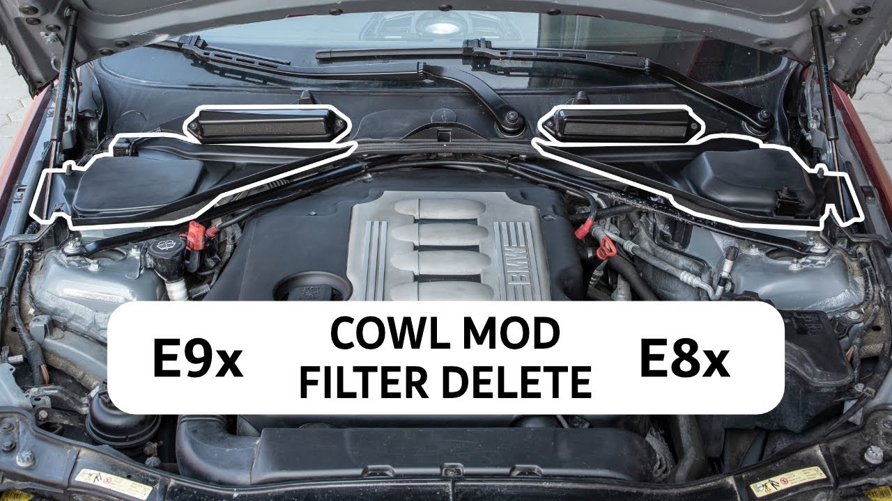 Micro Filter Delete für BMW E9x / E8x | Cowl Mod |  E91 | E92 | E93 | E88 | E82 | E81