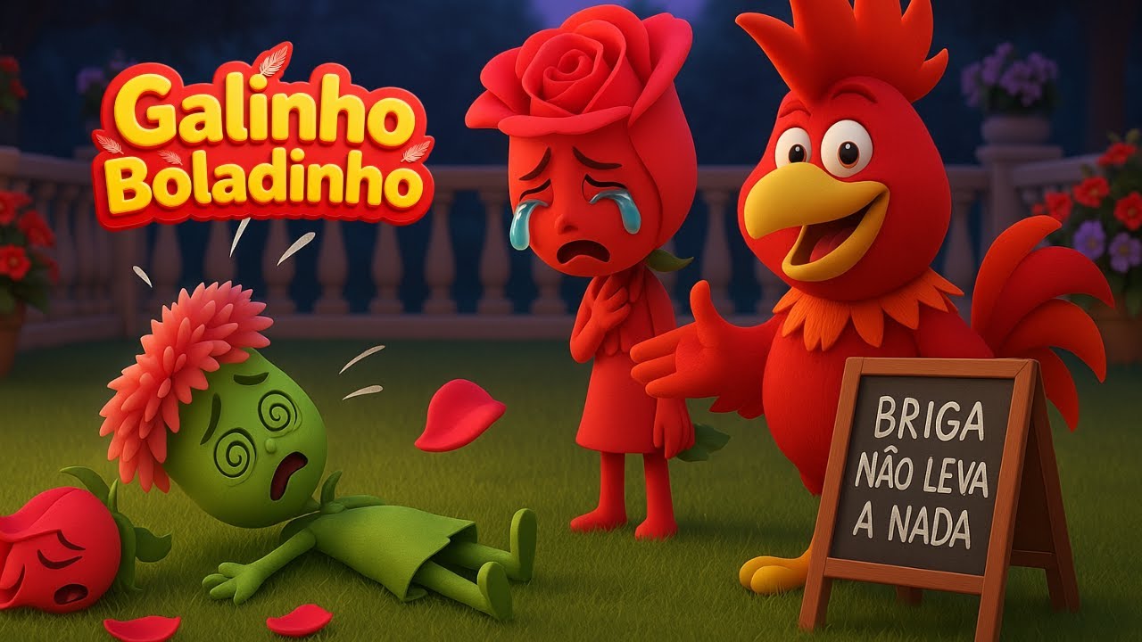 🎶🌟 O cravo brigou com a rosa - Galinho Boladinho - Música Infantil 🌟🎶