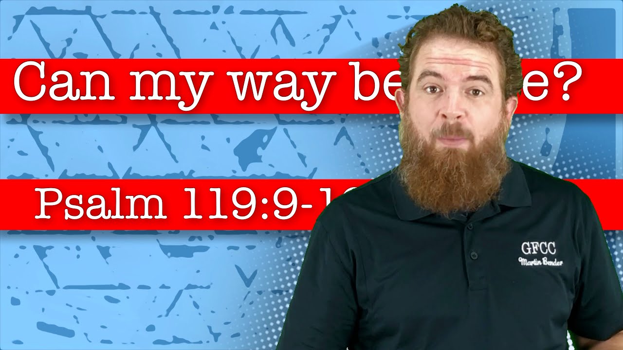 Can my way be pure? - Psalm 119:9-16