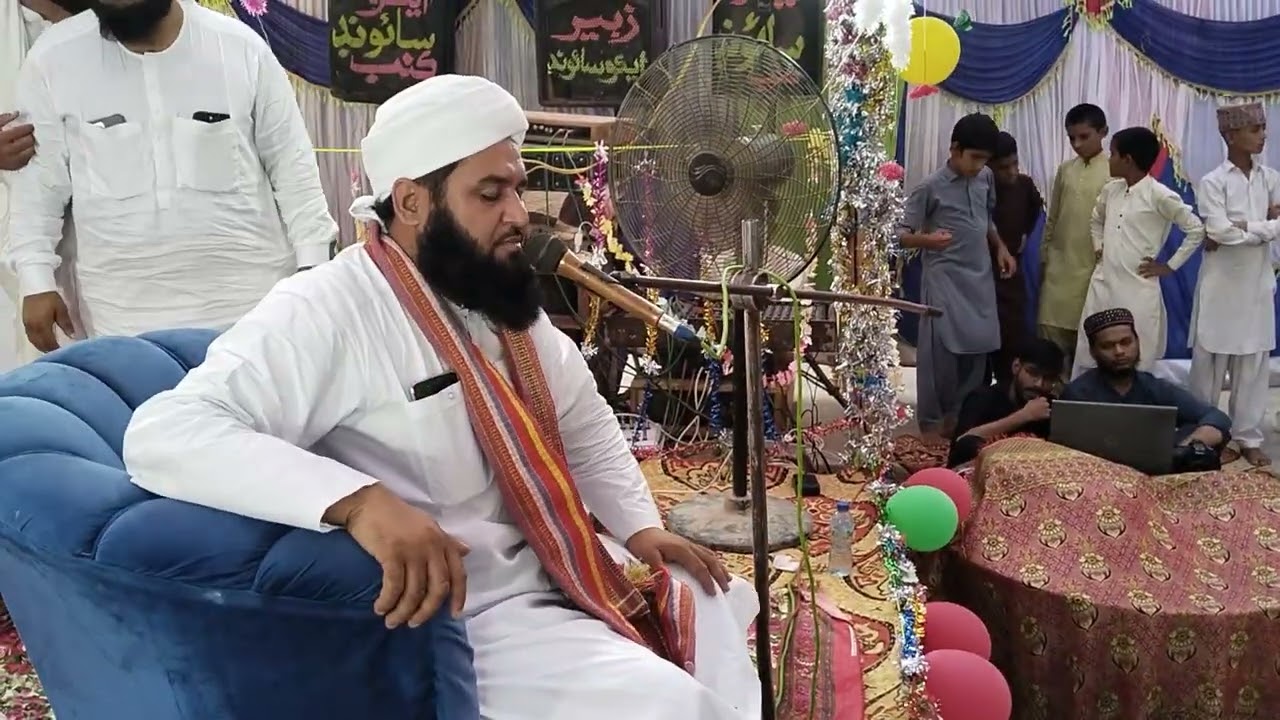 مرشد کریم حضرت قبلہ پیر سید محمد حسن علی شاہ جیلانی قادری کا شاندار خطاب چونڈکو شہر میں 