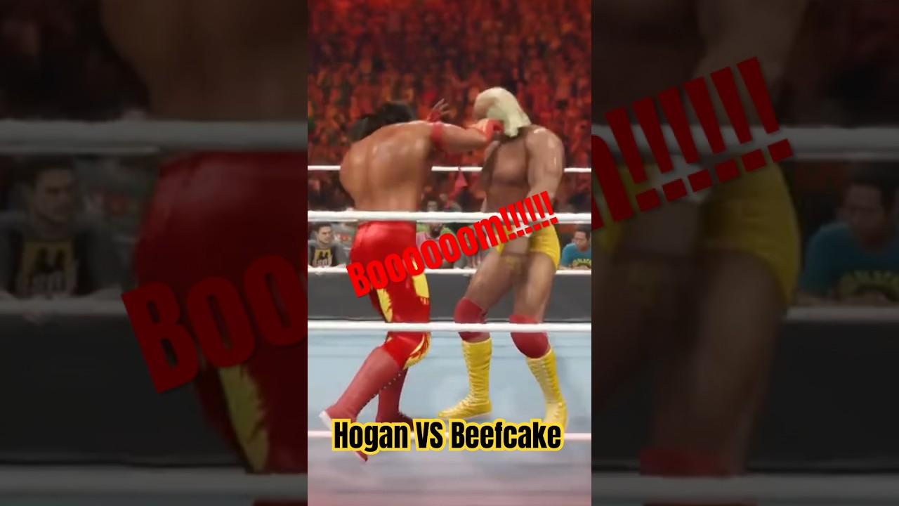 Hulk Hogan VS Brutus Beefcake #shorts #short #쇼츠 #wwe2k23 #wwe #wwf #hulkhogan #ps5 #brutusbeefcake