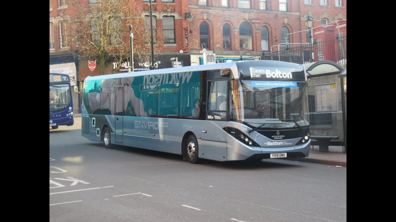 Transdev (Blackburn Bus Company) - Alexander Dennis Enviro 200 MMC demo YX19 OWA ride on route 1