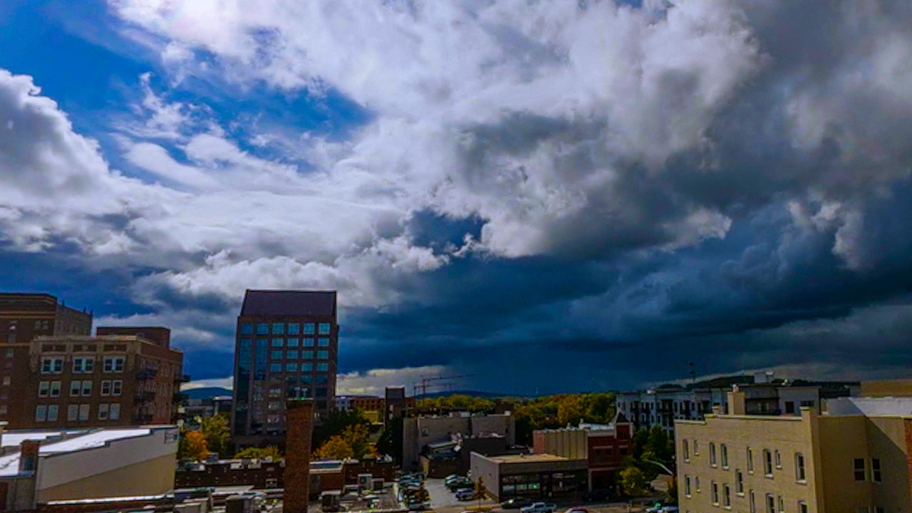 Giant Halloween Storm Clouds Haunt Downtown
