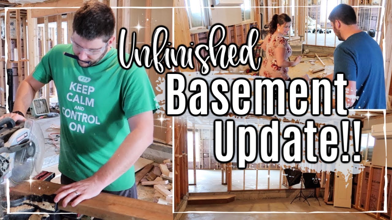 DIY UNFINISHED BASEMENT UPDATE 2019 :: BASEMENT SPEED CLEAN WITH ME & CONSTRUCTION WORK