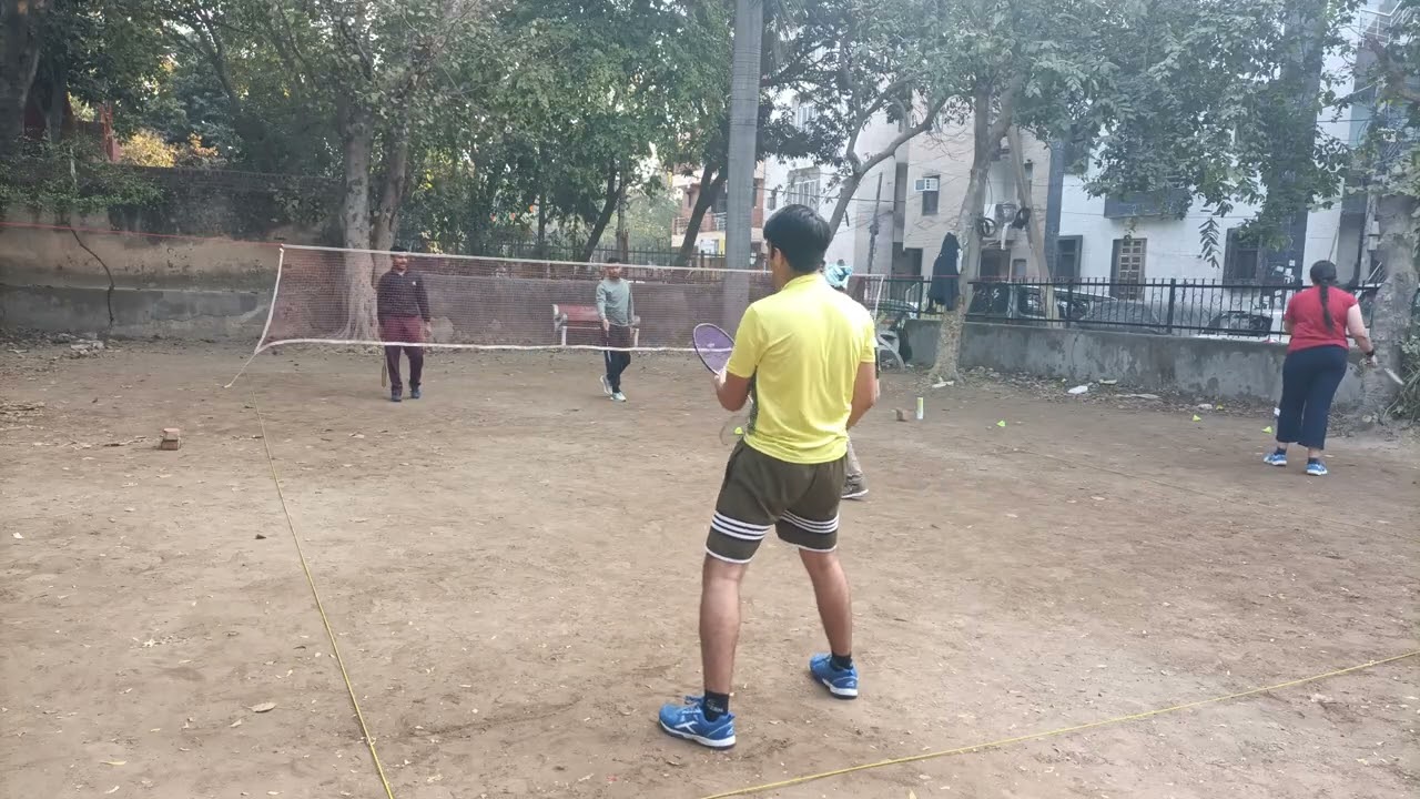 #match 5,#badminton match videos mukherjee nagar 📚📖✏️