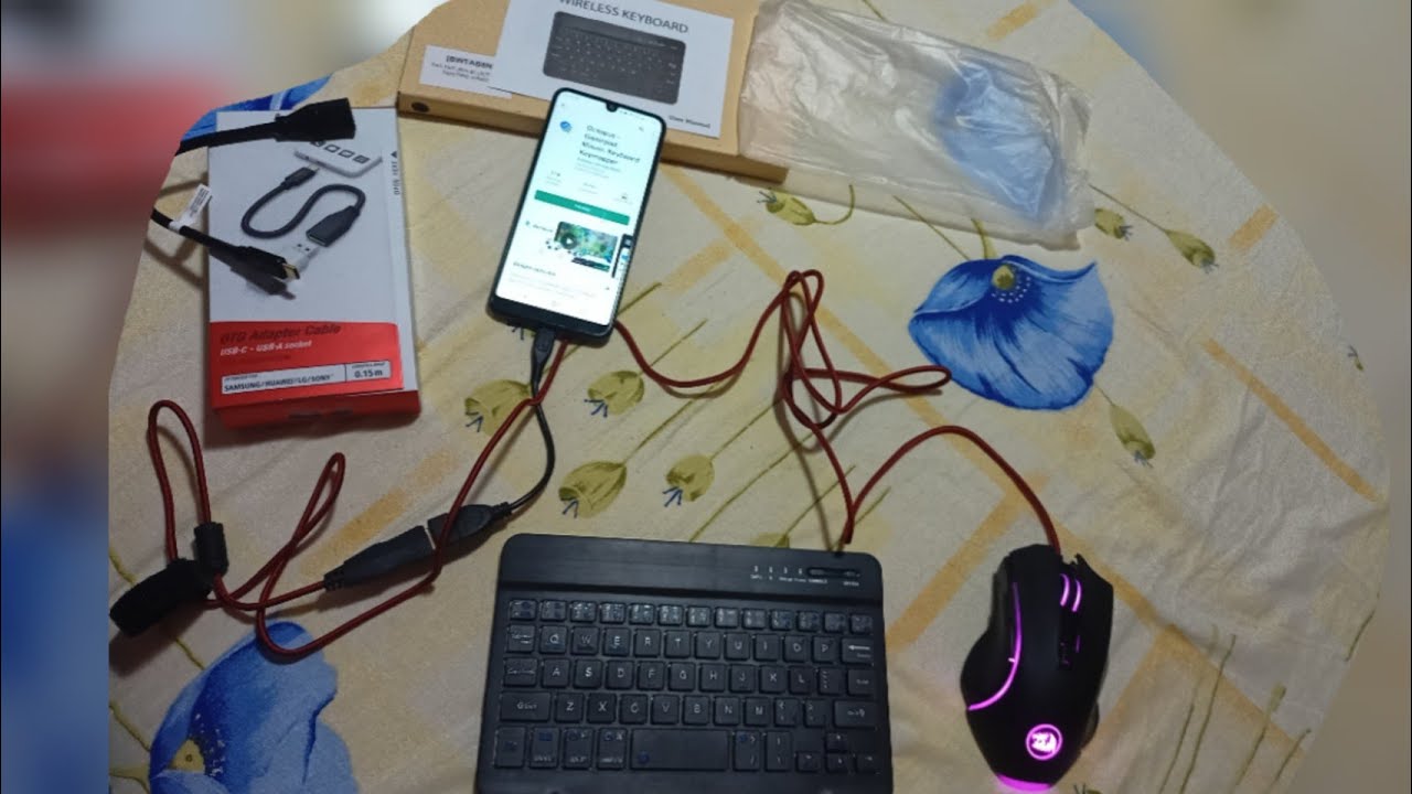 Cum sa te joci pe telefon cu tastatura bluetooth WIRELESS KEYBOARD si mouse orice joc?