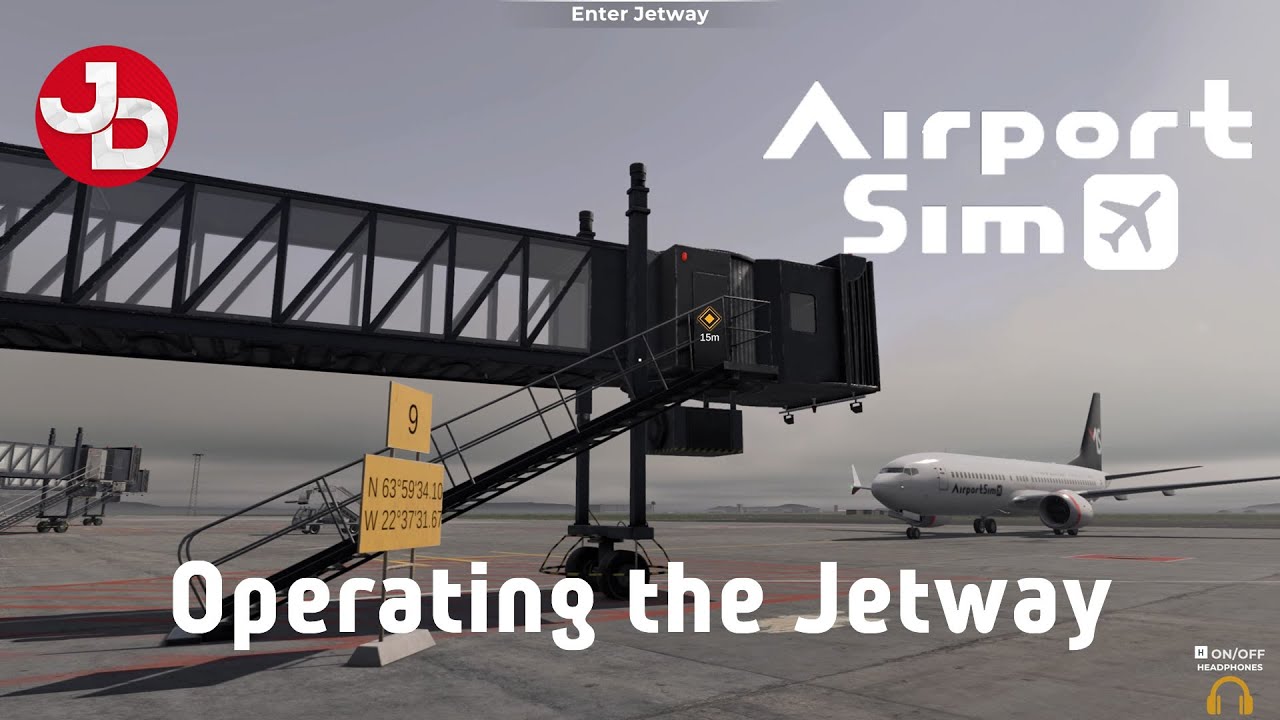 AirportSim - TUTORIAL - How to operate the Jetway