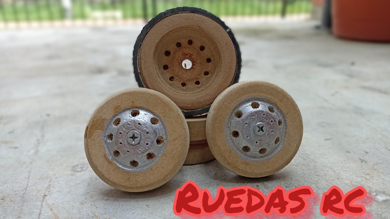 Como hacer ruedas en madera para réplicas a escala y carros Rc
