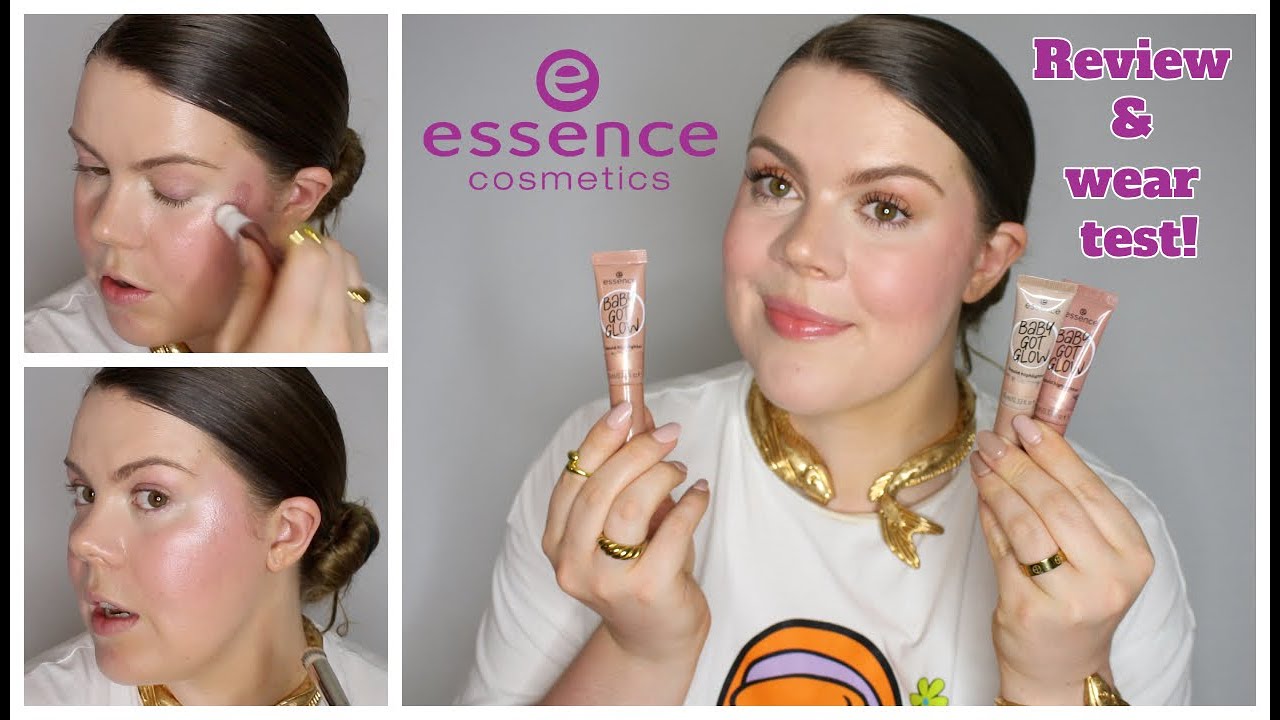 Обзор и тест на стойкость новых жидких хайлайтеров Essence Baby Got Glow! Все оттенки