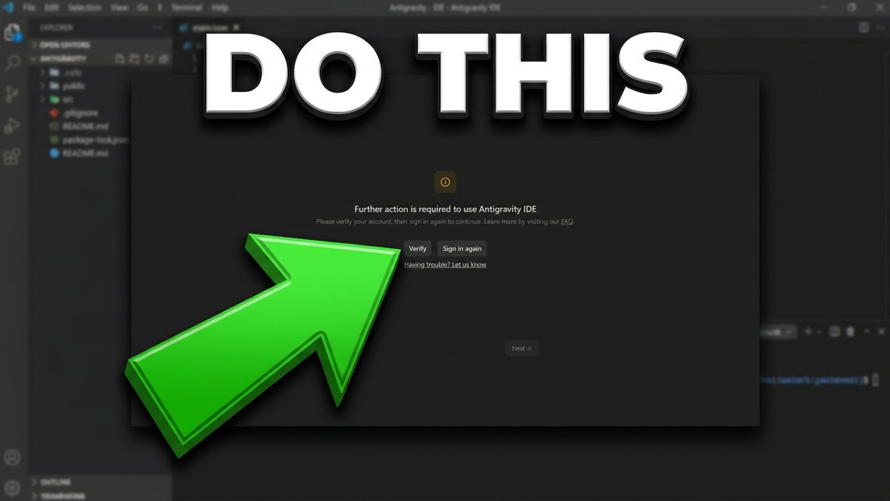 How to Fix Antigravity IDE 
