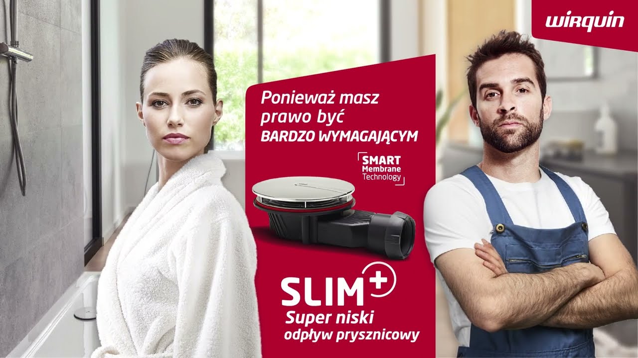 Super niski odpływ brodzikowy SLIM+ | Wirquin