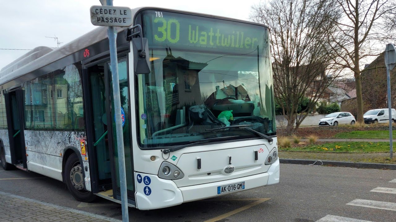 ligne 30 Wattwiller ➡️  Robertsau Chasseurs avec le bus numéro 761