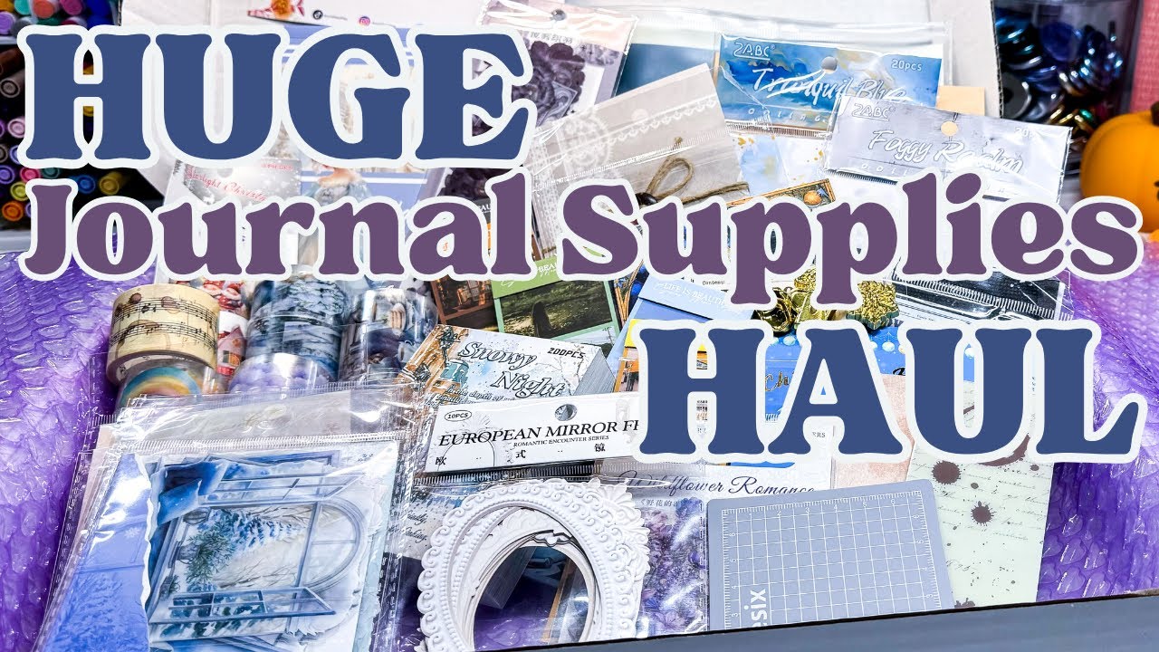 Creative Journal Setup October 2024 [Dutch Door Spread] + HUGE Stationery Haul from Journalsay