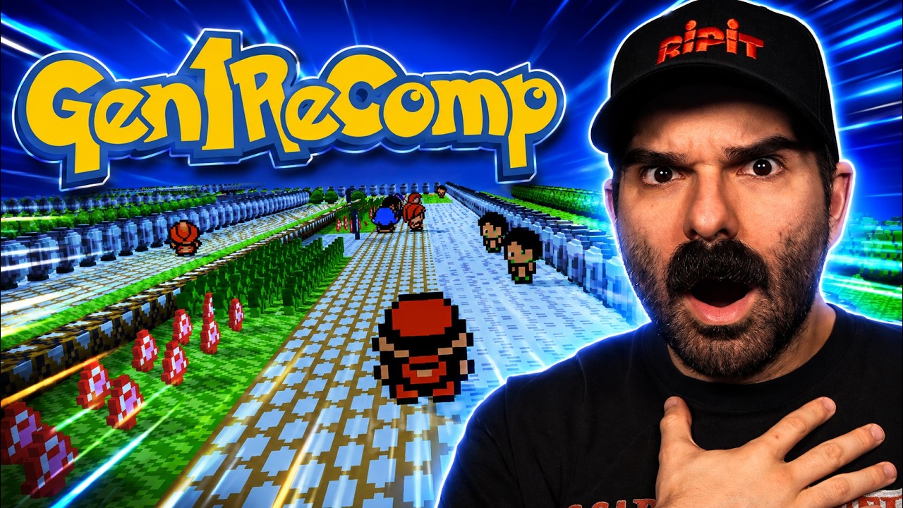 Lets Play Pokemon Red RECOMP! 3D Generation 1! (I'm Obsessed)