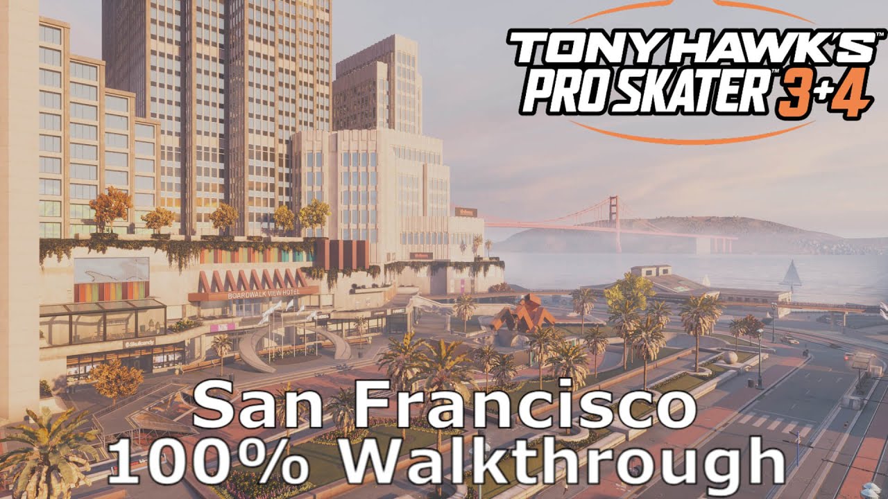 THPS 3+4 | San Francisco (100% Goals, Stat Points, Cash, Iron Galaxy Logo and Secret Deck)