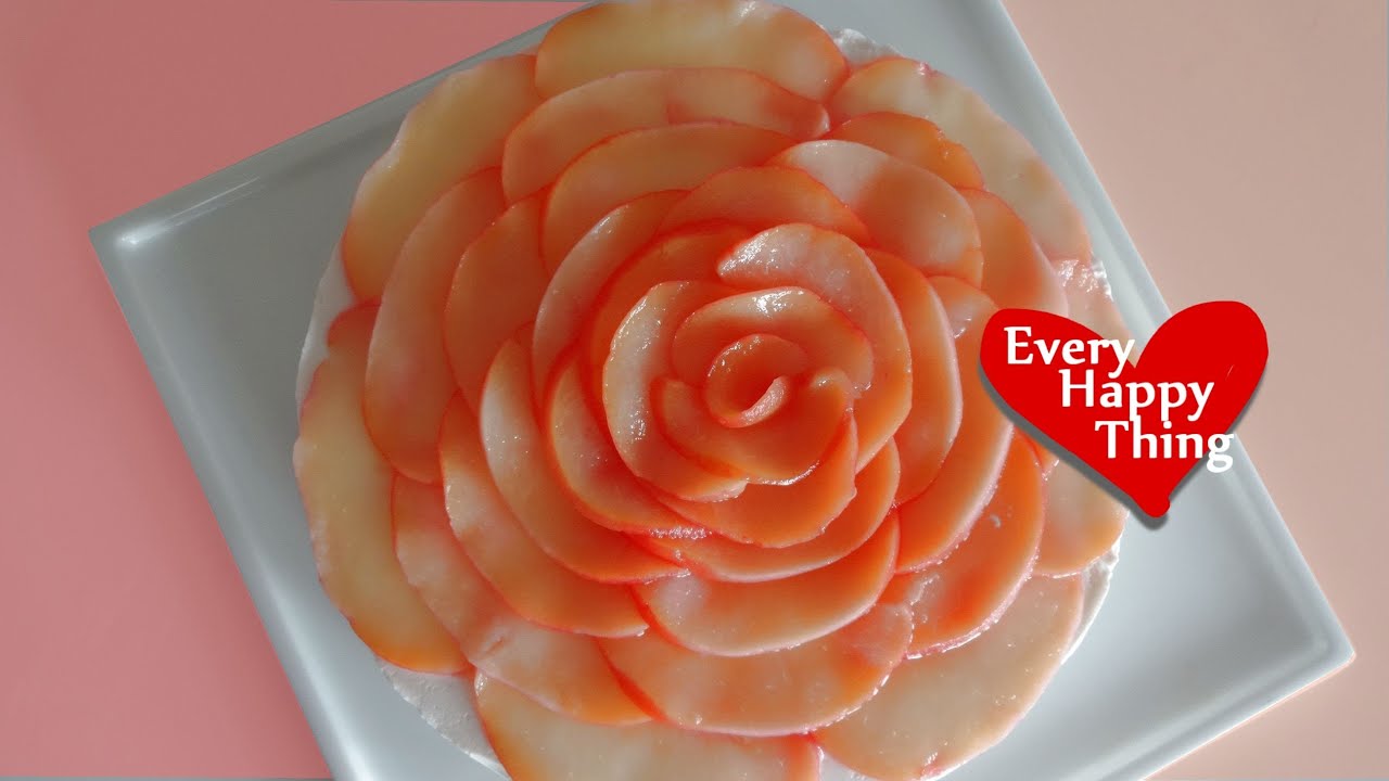 (*´ー`*) Peach Yogurt Cake (Easy Microwave Compote) 桃のヨーグルトケーキ(簡単コンポート)