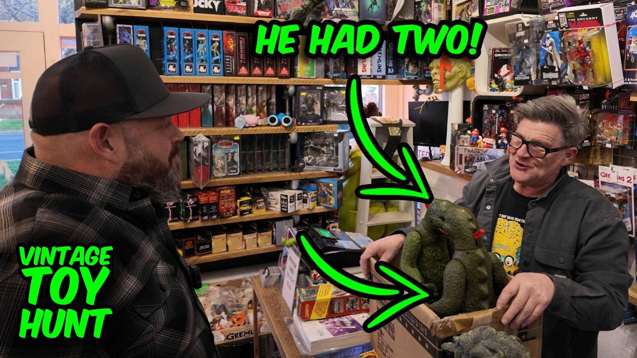 Picking up Shogun Godzilla's at The Vintage Toy Monster in Portsmouth