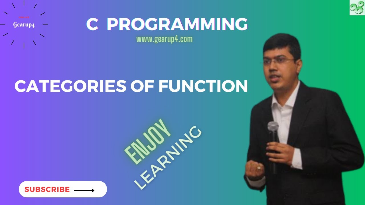 C Programming : Categories of Function