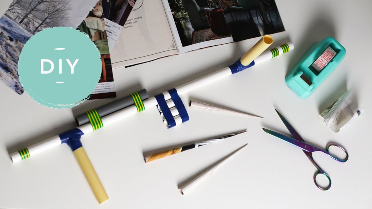 De perfecte papieren pijltjes maken voor je zelf gemaakte blaaspijp