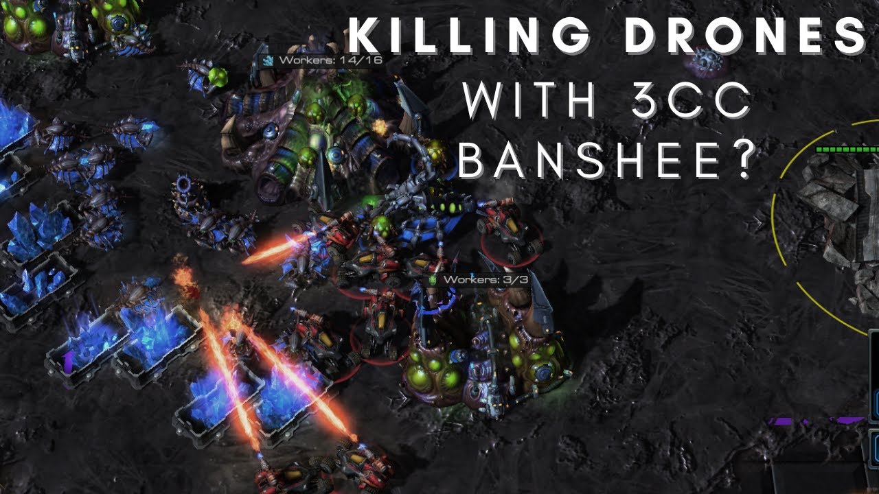 Starcraft II - Using Three CC Banshee opener like CLEM