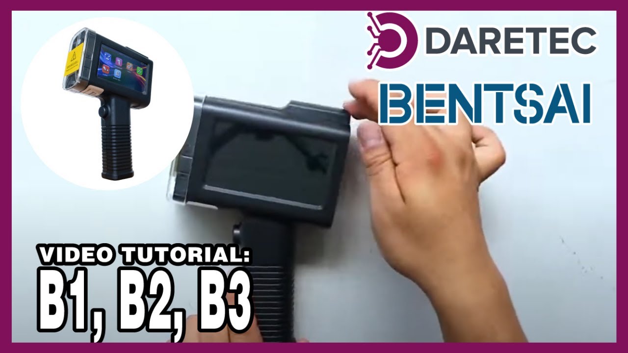 Bentsai B1, B2 y B3 (Video tutorial) Equipos inkjet de codificación industrial #codificación
