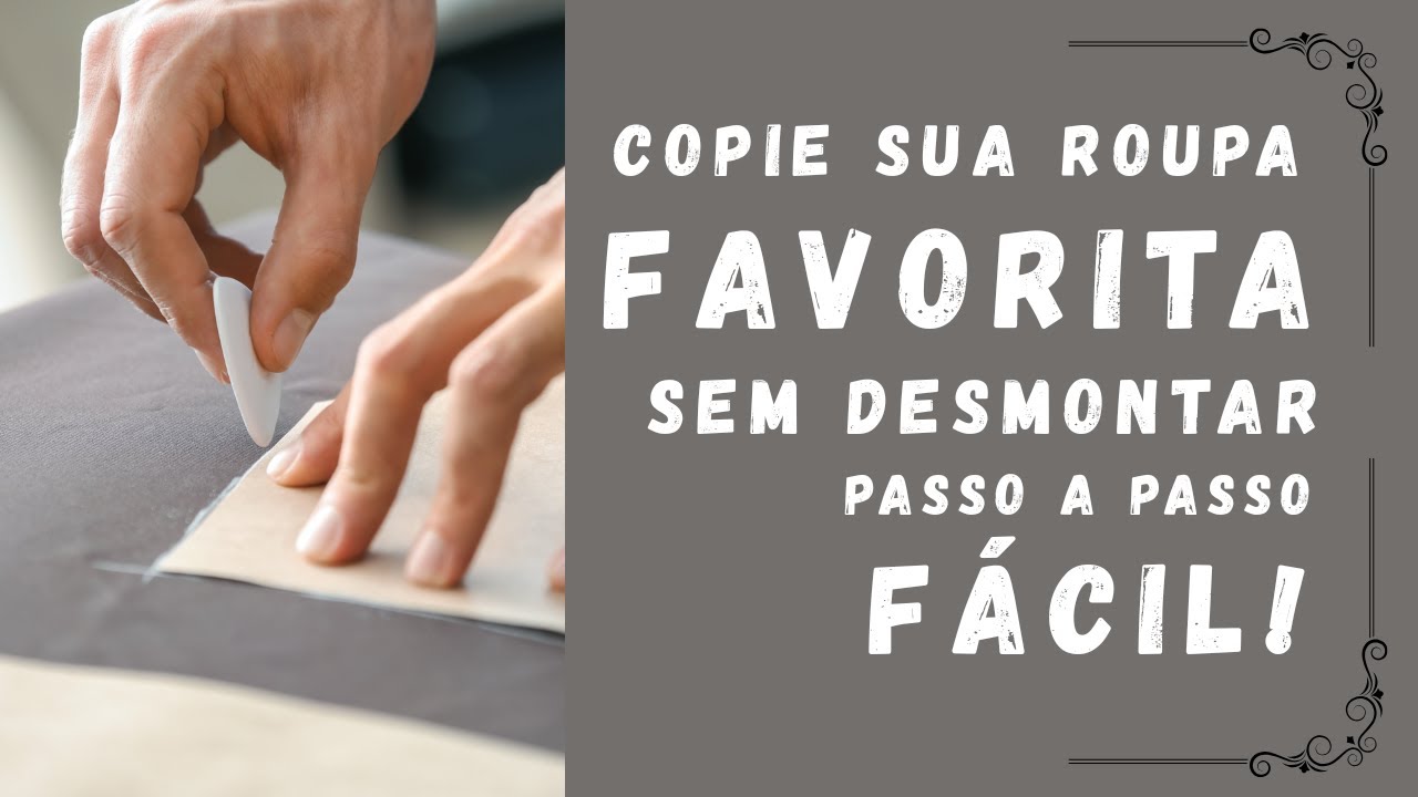 Como tirar molde de roupa pronta #comofazermolde #modelagempassoapasso