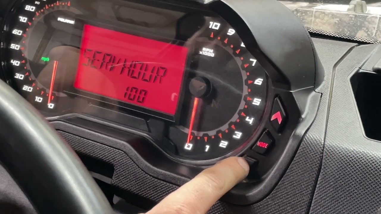 Polaris Ranger 1000 XP NorthStar, How To Reset The Wrench Light, How To Reset The Oil Service Light