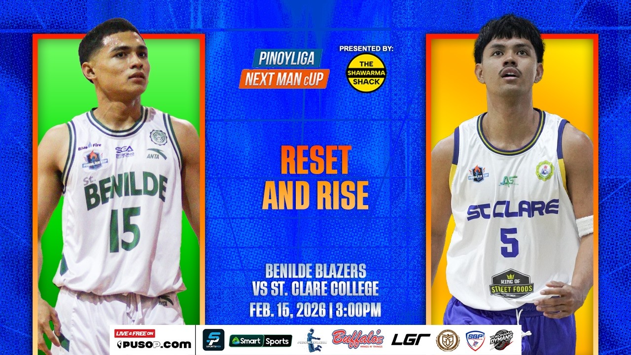 PINOYLIGA NEXTMAN CUP S4 | BENILDE BLAZERS VS ST. CLARE COLLEGE