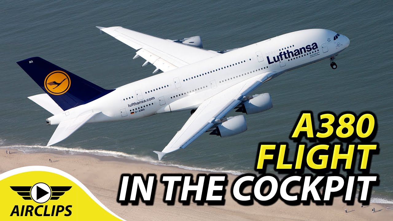 Giant of the Skies: Lufthansa A380 ULTIMATE COCKPIT MOVIE Munich - Hongkong!!! [AirClips]
