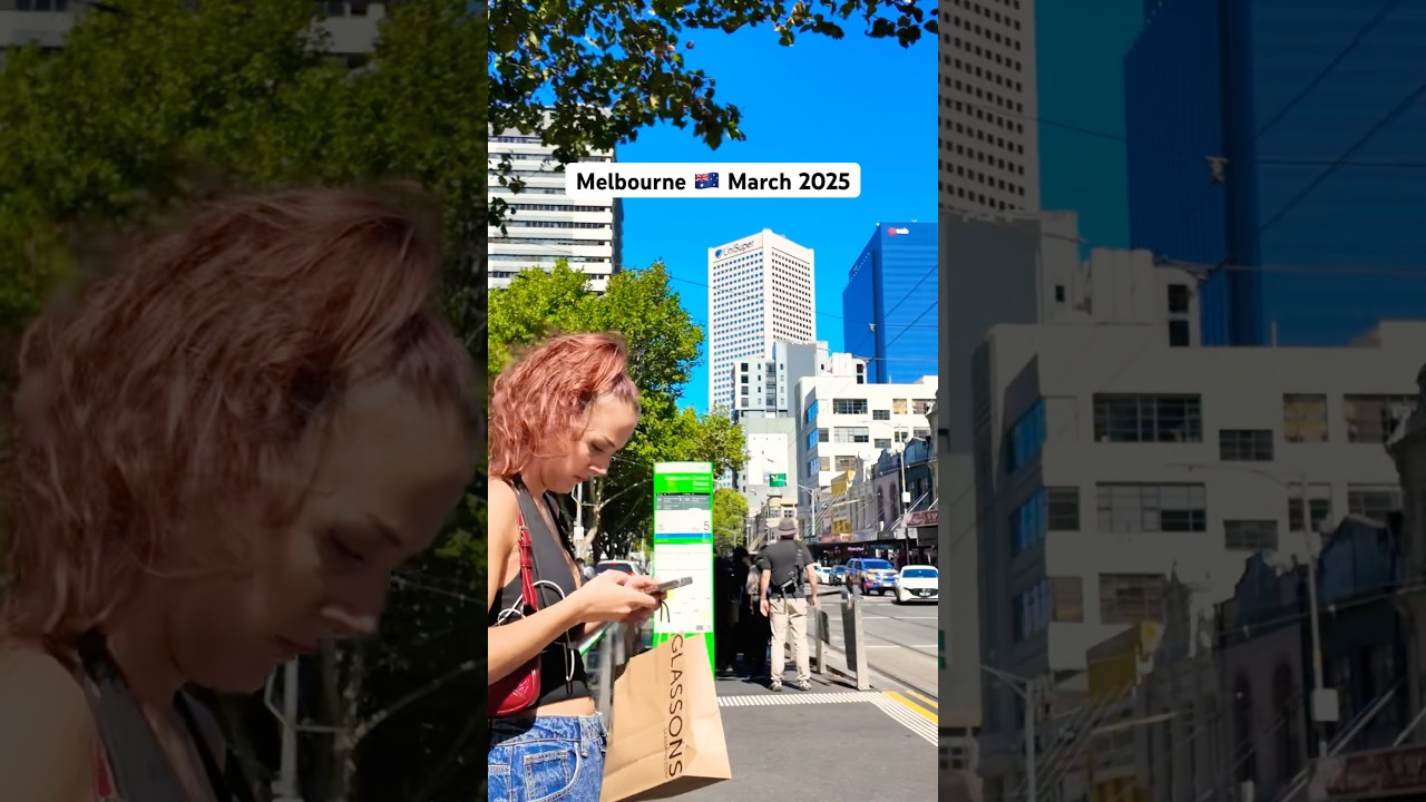 Melbourne Australia March 2025, Elizabeth Street #walkthrough #beautifulcity #citylife