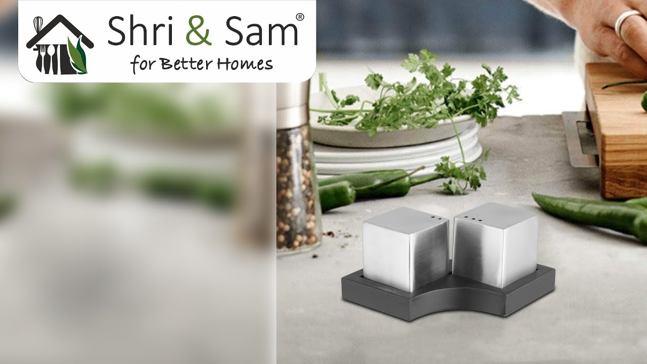 Stainless Steel Dice Salt & Pepper Nikki (Feature)