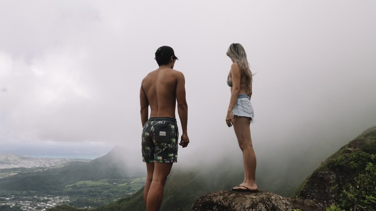 muddy hike in sandals in hawaii