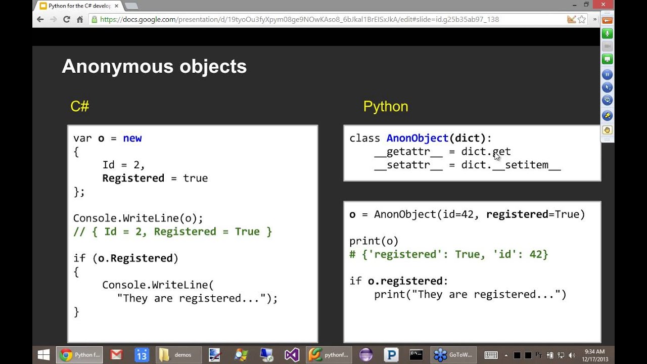Python for the C# developer