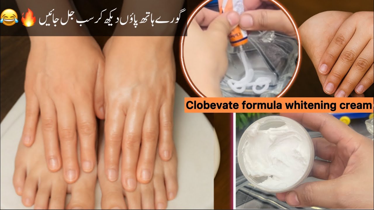 Clobevate Formula Cream for Instant Hand & Feet Whitening | Get Soft Fair Hands/Feet | Husnology 