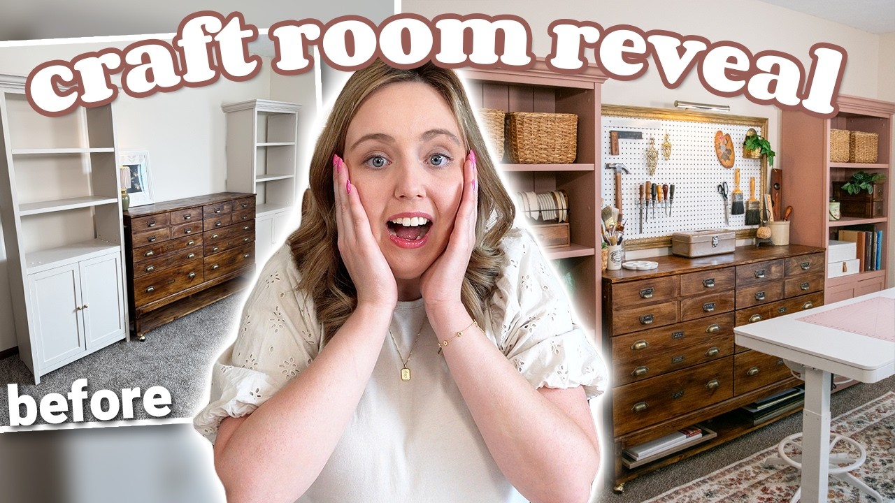 *EXTREME* Craft Room Makeover! 🎀 Cottagecore & Vintage Inspired