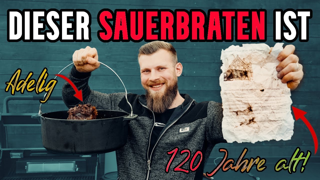 Besser als bei Oma! Uraltes Rezept für Sauerbraten + Anleitung am Grill mit Dutch Oven